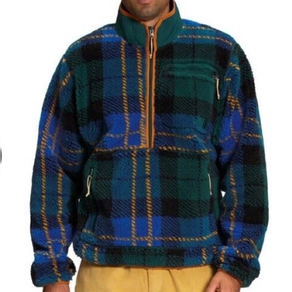NWT Men's The North Face Extreme Pile Jacquard 1/2 Fleece Pullover Jacket Sz XL